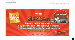 Desktop Screenshot of mezbanfoods.com